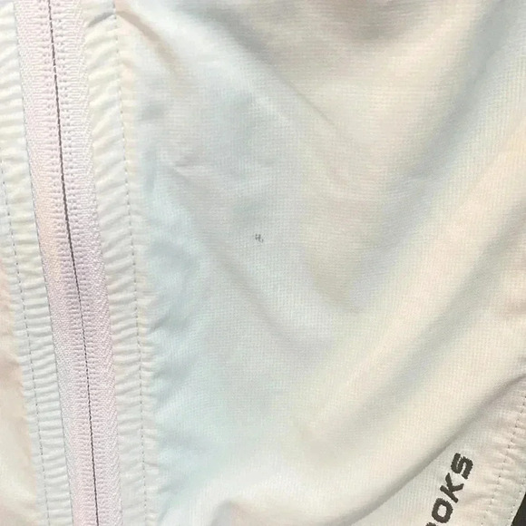 BROOKS Running Blue & Black Sleeveless Vest Full Zip Sz  Medium Reflective - Picture 4 of 7